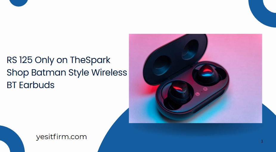 rs 125 only on thespark shop batman style wireless bt earbuds