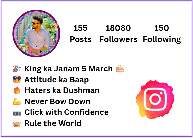 instagram bio for boys