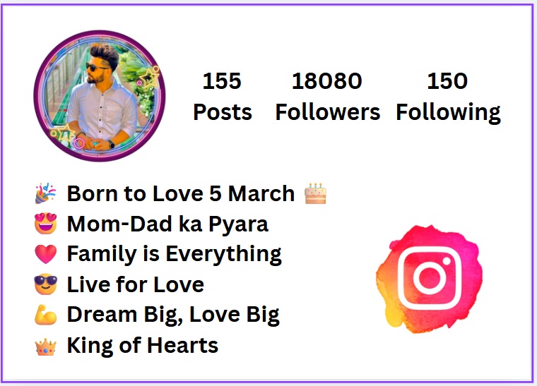 instagram bio for boys