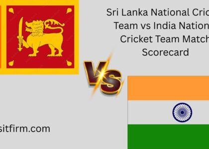 sri lanka national cricket team vs india national cricket team match scorecard