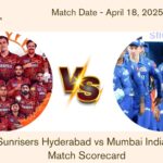 sunrisers hyderabad vs mumbai indians match scorecard