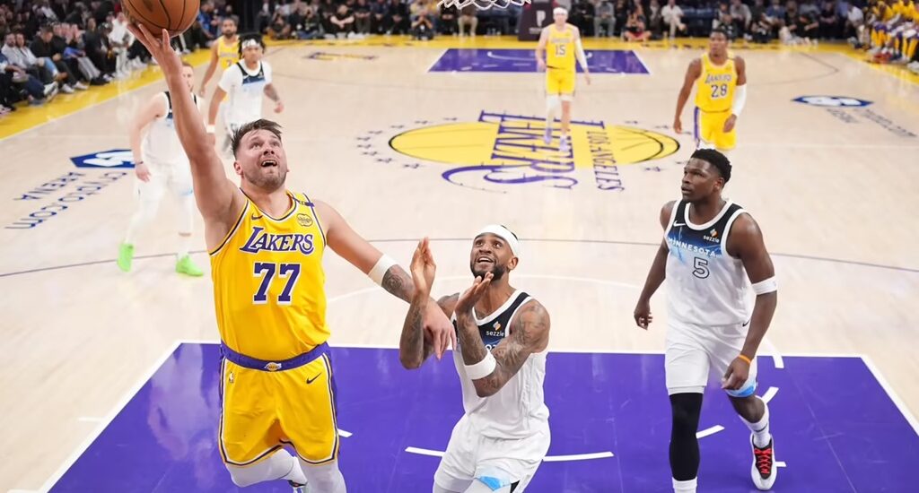 timberwolves vs lakers match player stats