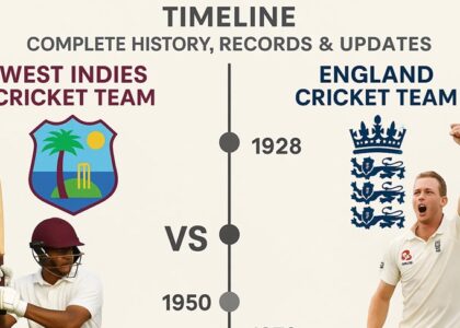 west indies cricket team vs england cricket team timeline