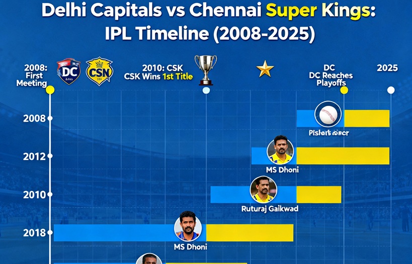 delhi capitals vs chennai super kings timeline