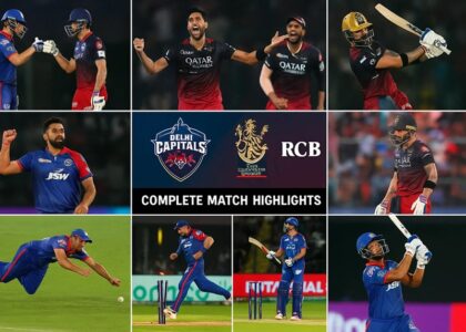 delhi capitals vs royal challengers bengaluru timeline