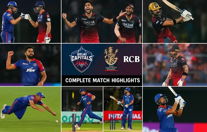 delhi capitals vs royal challengers bengaluru timeline
