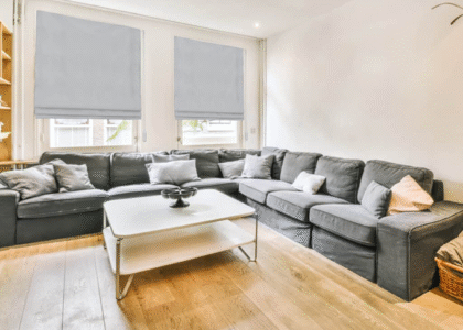 Adding Ambiance To Living And Dining Areas With Fabric Roman Shades