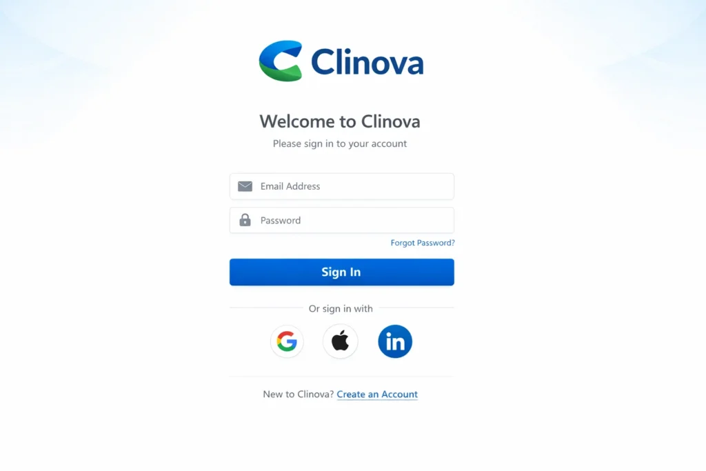 clinova login